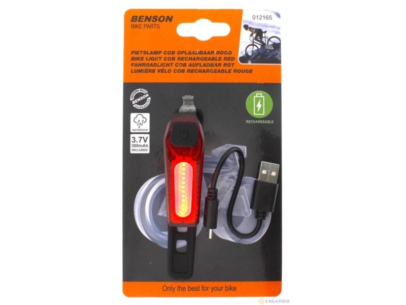 Φως πίσω USB Benson (80 lumen) Φως πίσω USB Benson (80 lumen)
